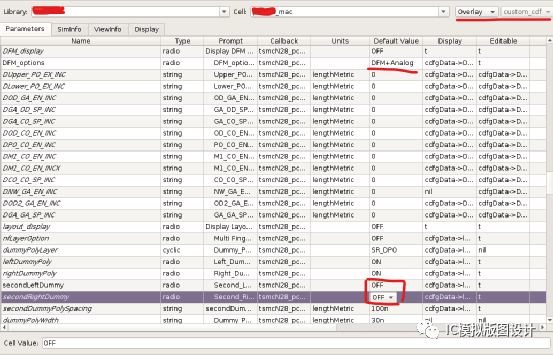 版图中几种设置parameter的方式