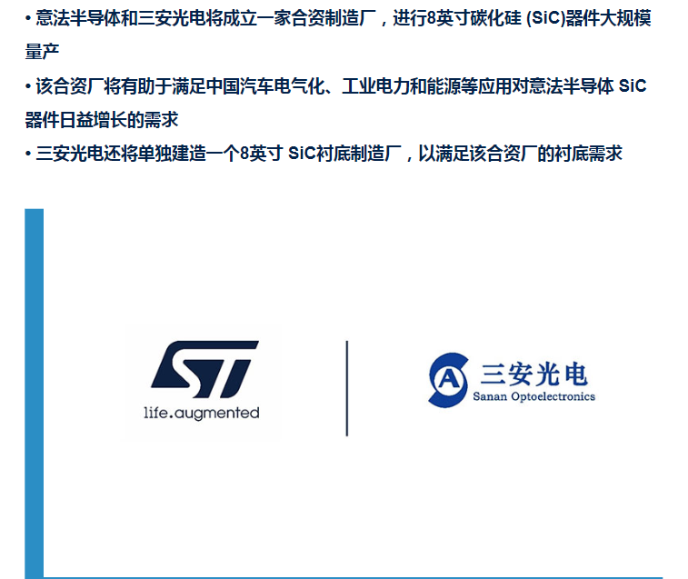 32亿美元！意法半导体携三安光电共建8英寸碳化硅制造厂