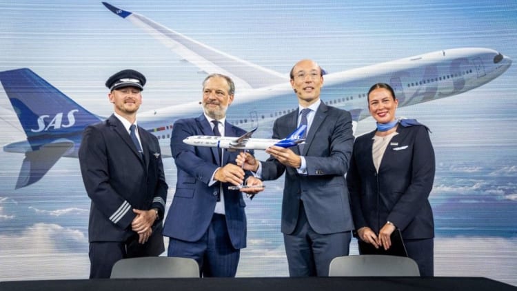 北欧航空花百亿美元买空客客机，法航荷航将成大股东