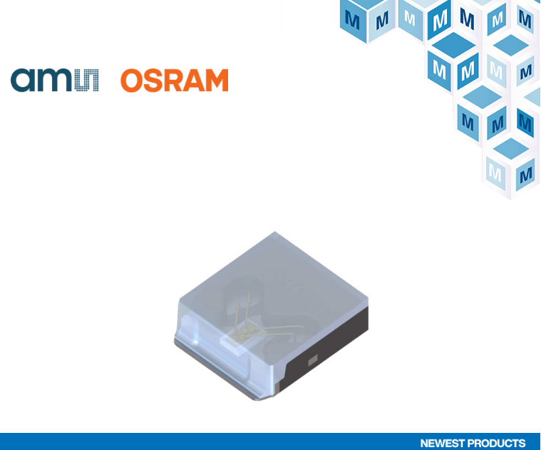 贸泽电子开售适合工业LiDAR和测距应用的 ams OSRAM SPL S1L90H单通道SMT激光器