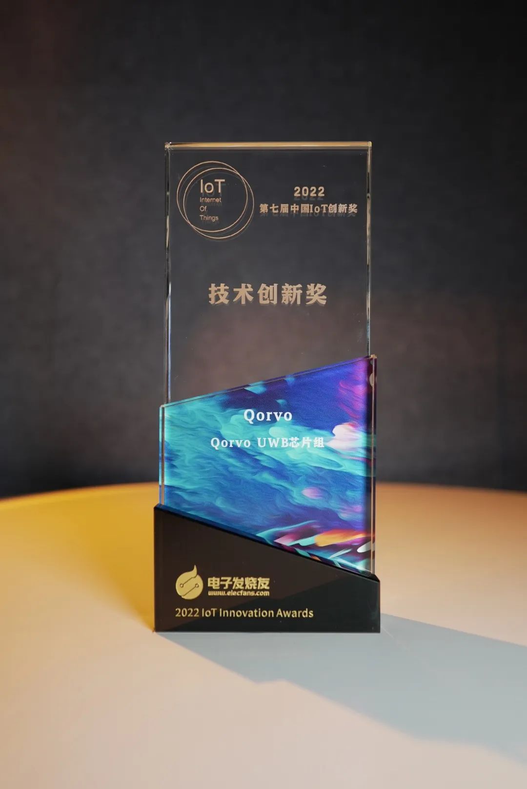 Qorvo UWB 芯片组荣获中国 IoT 大会 “技术创新奖”