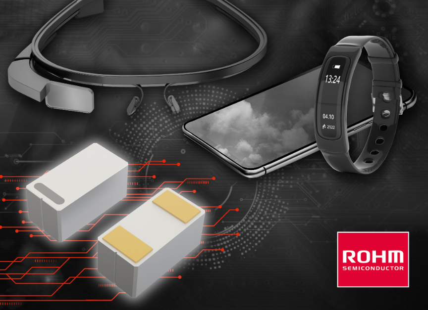ROHM首次推出硅电容器“BTD1RVFL系列” 表面贴装型的量产产品，实现0402业界超小尺寸，助力