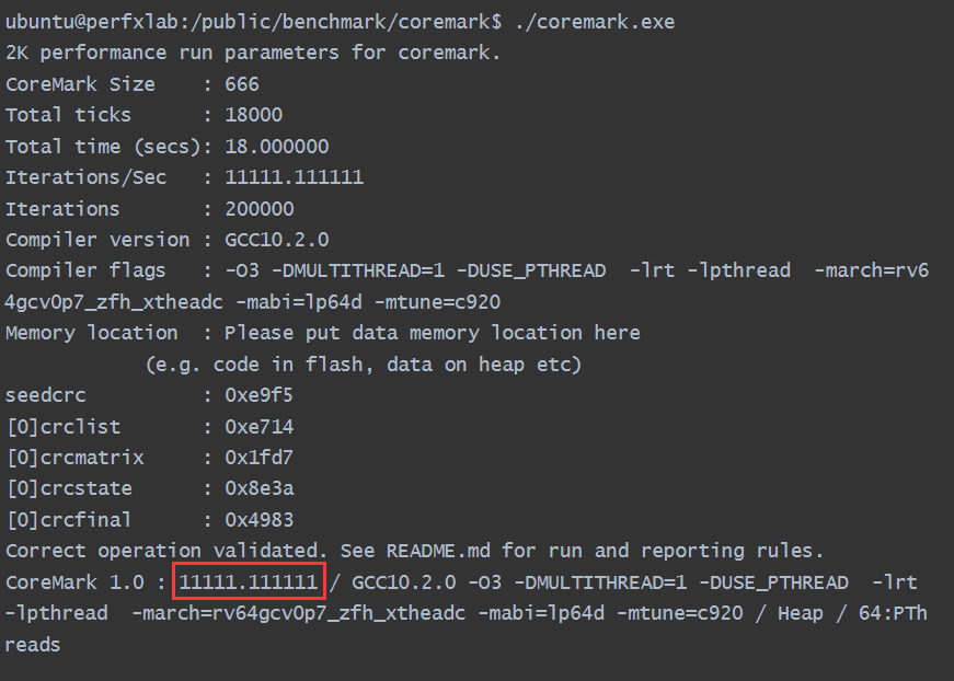 RISC-V公测平台发布· CoreMark测试报告