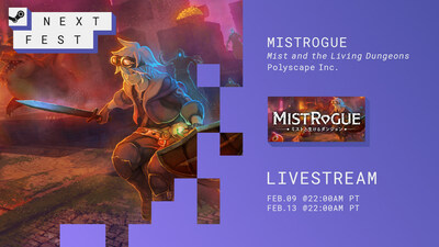 《MISTROGUE: Mist and the Living Dungeons》游戏计划于2023年春季在Steam推出