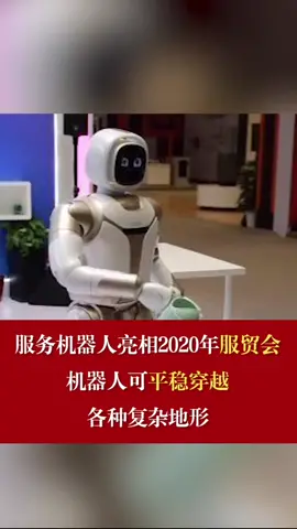 服务机器人亮相2020年服贸会 机器人可平稳穿越各种复杂地形 2020年服贸会 服务机器人 机器人