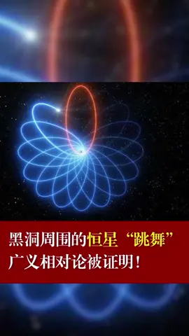 黑洞周围的恒星“跳舞”，广义相对论被证明恒星 黑洞