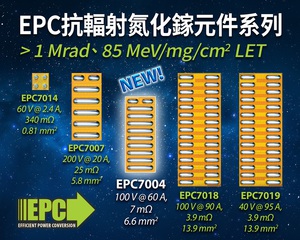 EPC推出高功率密度100V抗辐射电晶体 满足严格航太应用